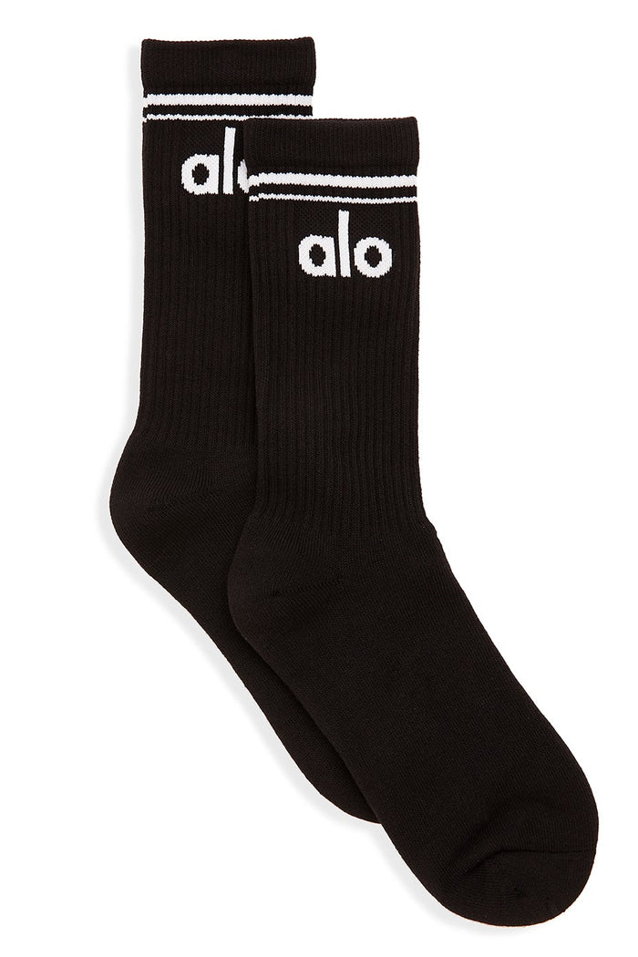 Chaussette Throwback Unisexe - Noir/Blanc