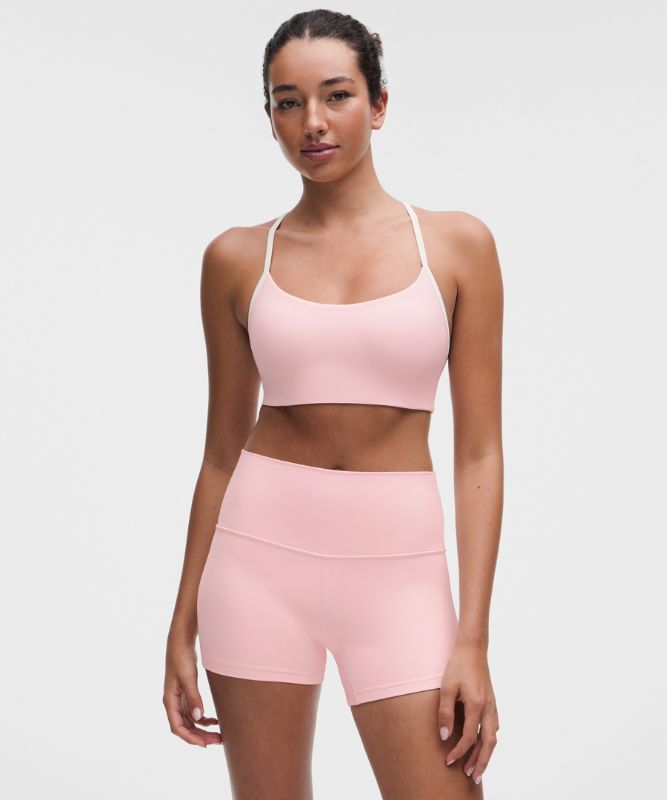 Brassière Flow Y maintien léger, bonnets A/B Evolve *Bretelle pop - Pink Pearl/Light Ivory
