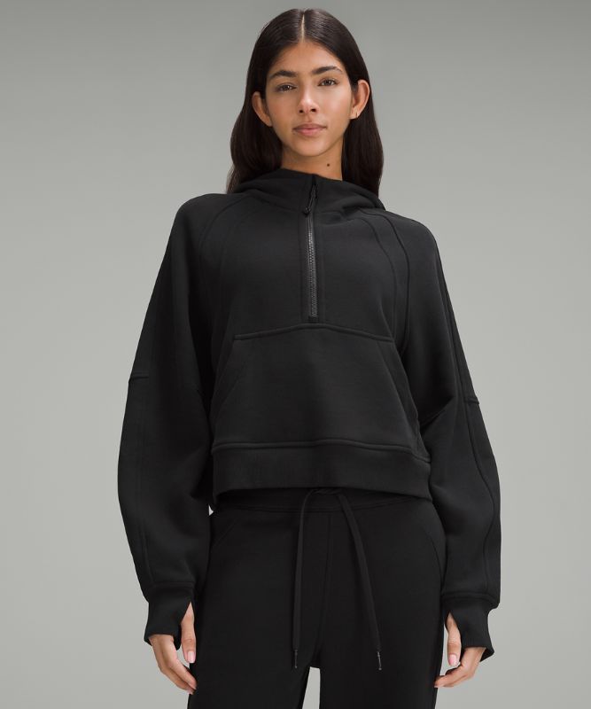 Vêtement Sweat à capuche Scuba Oversized demi-zippé
