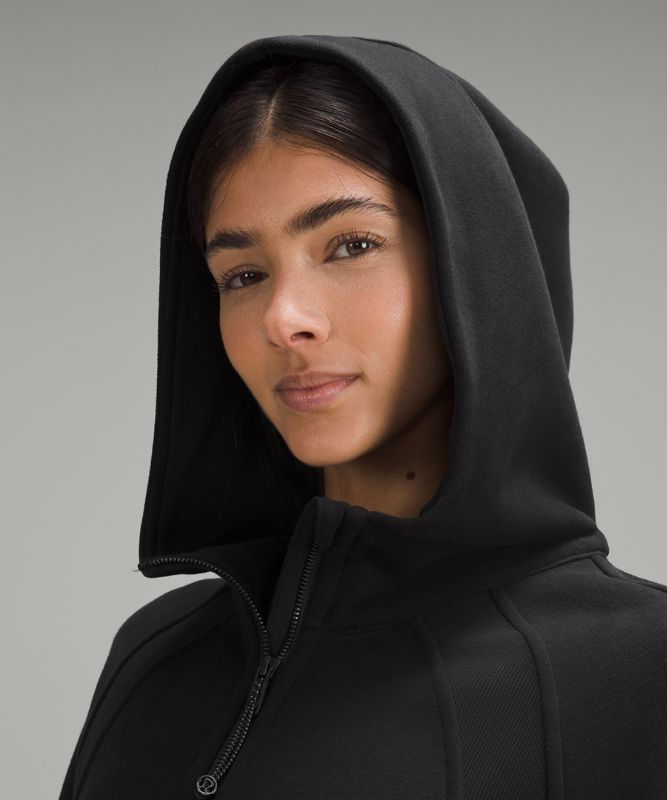 Vêtement Sweat à capuche Scuba Oversized demi-zippé