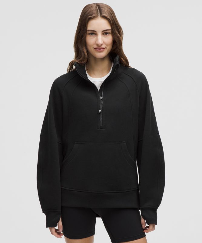 Vêtement Sweat demi-zippé Scuba Oversized à col cheminée *Long