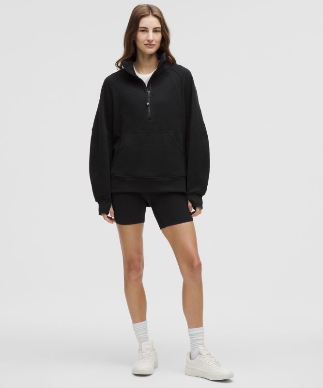 Vêtement Sweat demi-zippé Scuba Oversized à col cheminée *Long