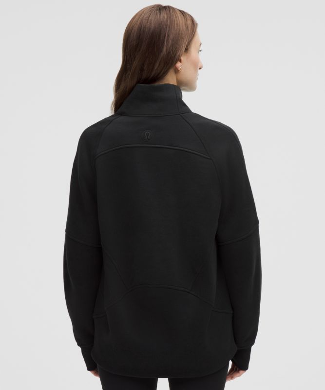 Vêtement Sweat demi-zippé Scuba Oversized à col cheminée *Long