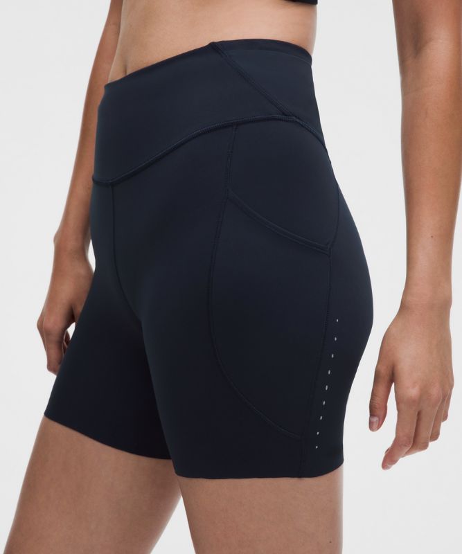 Vêtement Short Fast and Free taille haute 15 cm *5 poches
