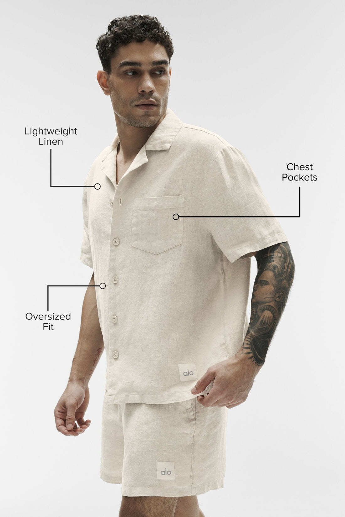 Chemise Manches Courtes Boutonnée Linen Days