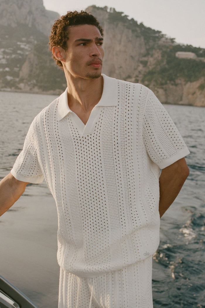 Manches Courtes Coastline Knit - Ivoire