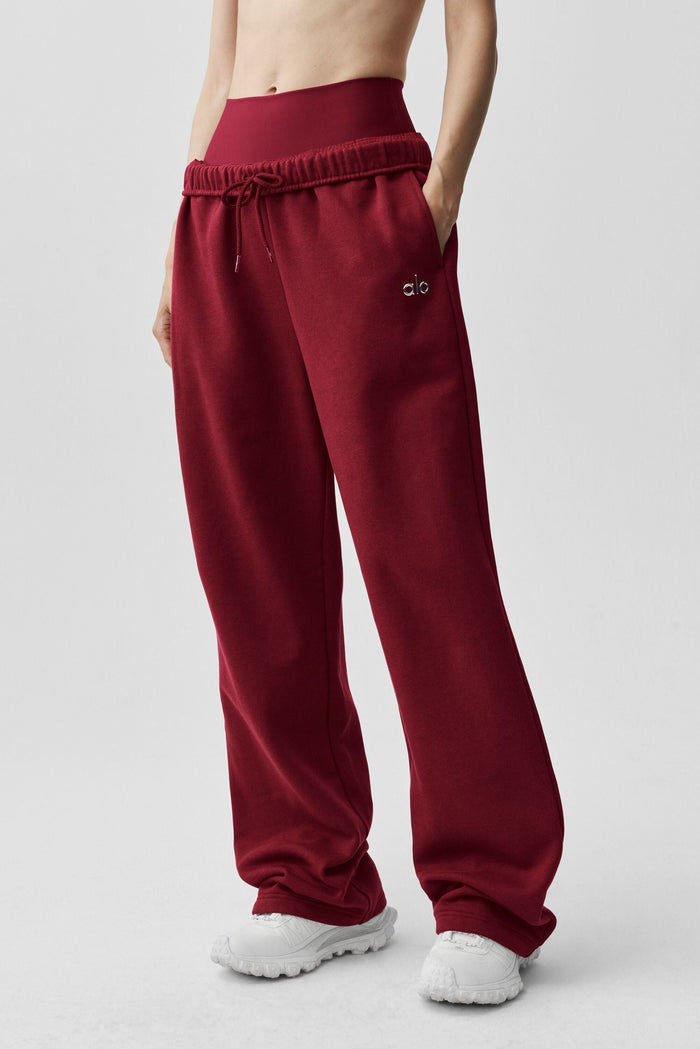 Jogging Jambe Droite - Rouge Romance Estival