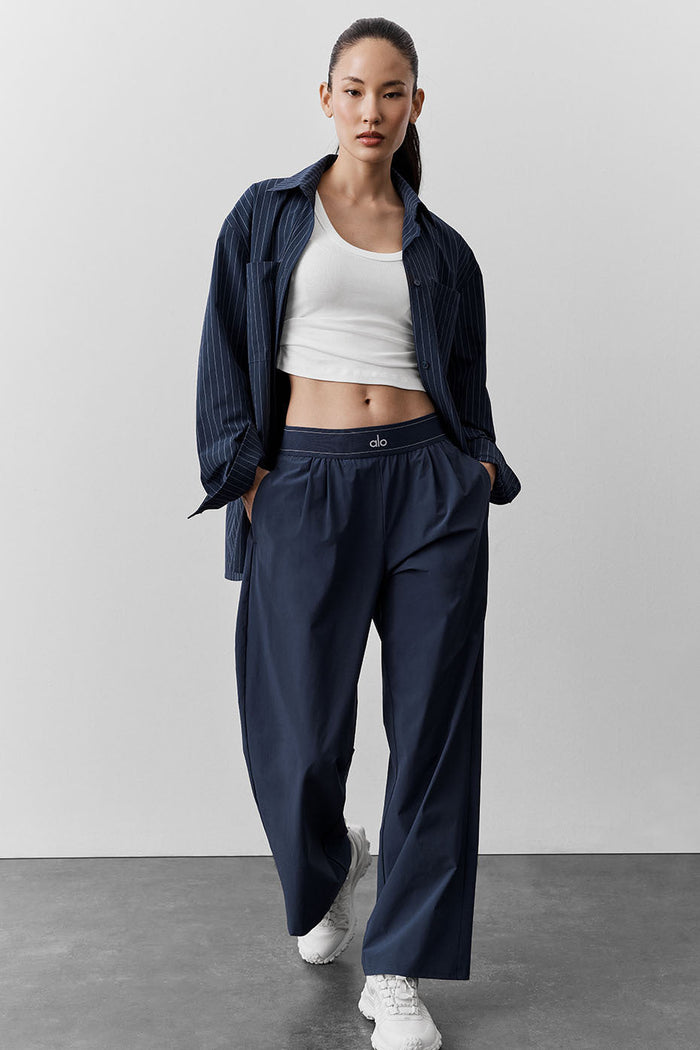 Pantalon Suit Up (Court) - Marine